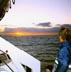 Januari 1999, zonsopgang op zee tussen La Gomera en Tenerife
